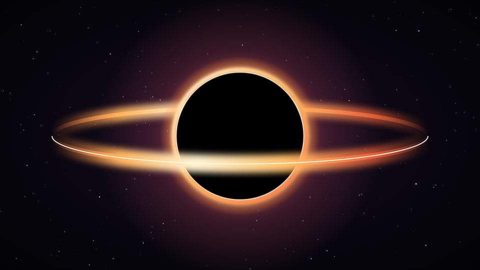 Black hole wallpaper preview